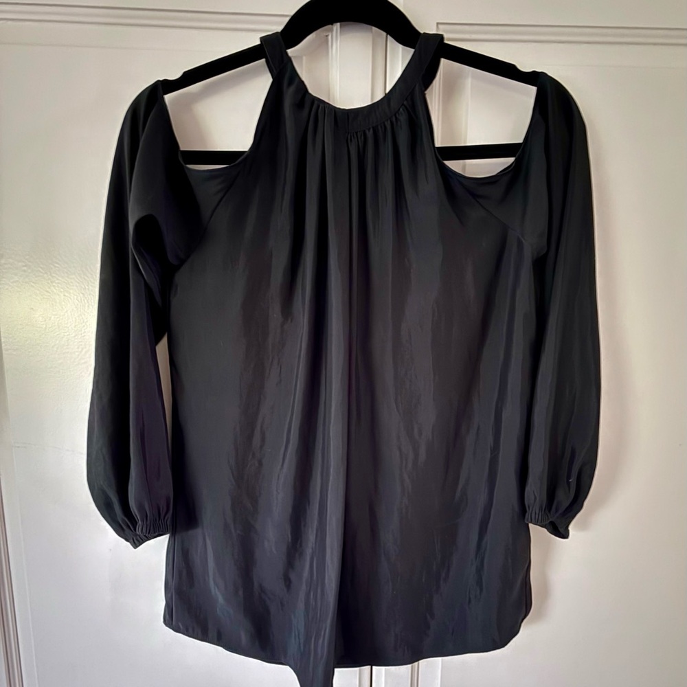 Ramy Brook Black Cold Shoulder Blouse